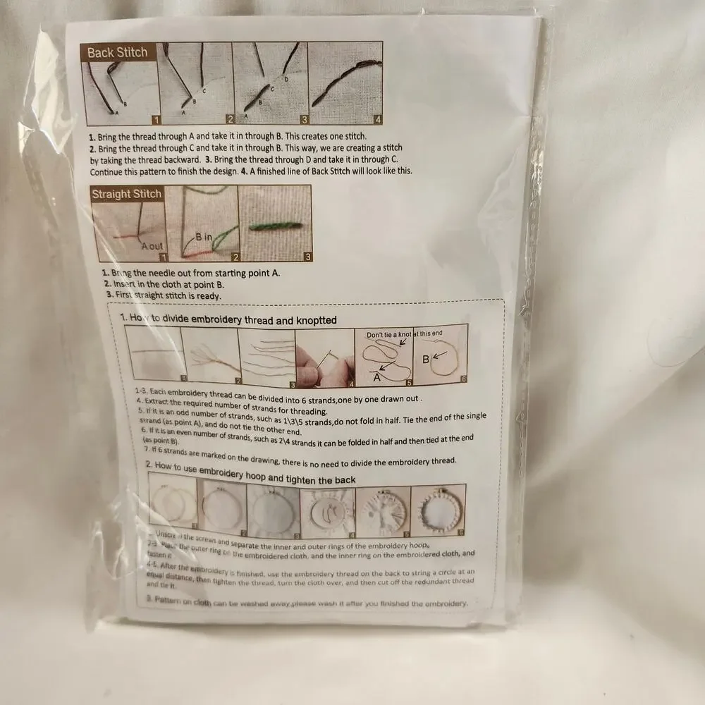3 Embroidery DIY Art Kits Landscapes CXC009 CXC010 CXP60 Complete New B31